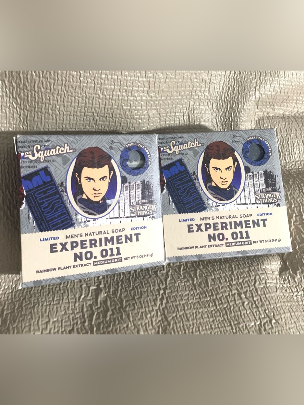 Dr. Squatch Men's Natural Bar Soap Set Of 2 ~ Experiment No. 011 Medium Grit